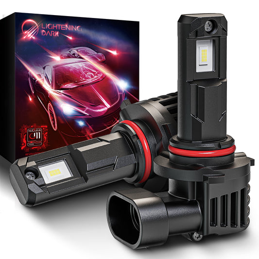 9005 Bulbs, 9005 HB3 Fog Light Bulbs 400% Bright 6500K Xenon White 24000LM Fanless Wireless Plug and Play (Pack of 2)